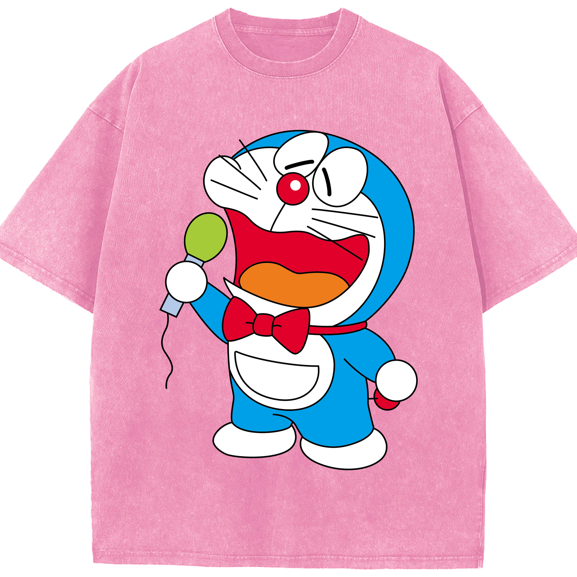 （画像用） ドラえもん Doraemon 綿100% ヴィンテージ風 半袖Tシャツ（フロントプリント）
